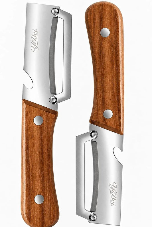 Wooden Handle Vegetable Peeler Set