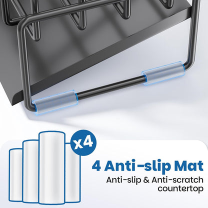 Kitchen Sink Caddy Organizer with Rag Holder,Self-Draining Sponge Holder for Countertop Soap Dispenser Organizers and Storage Essentials,Kitchen Decor and Accessories