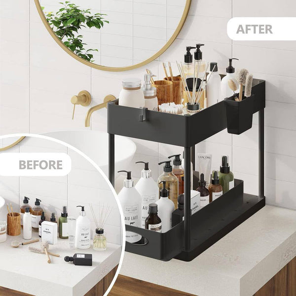 Under Sink Sliding Storage Basket