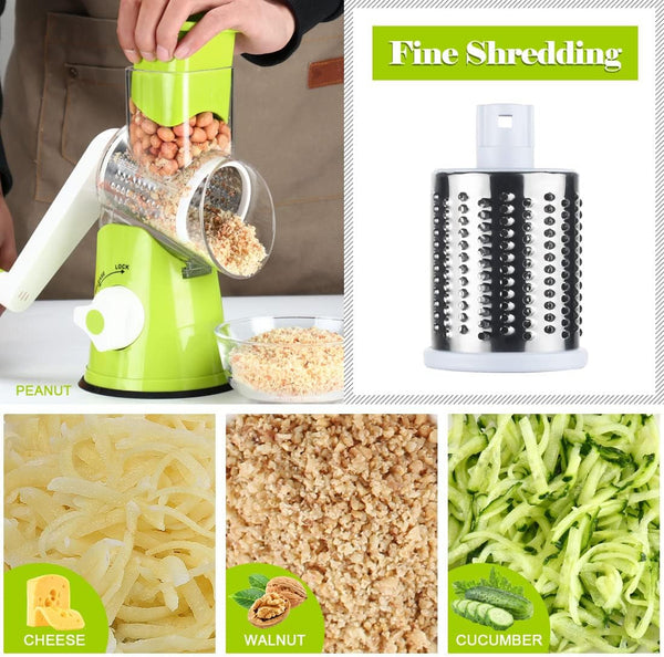 QuickGrip Rotary Cheese Grinder Hand Crank